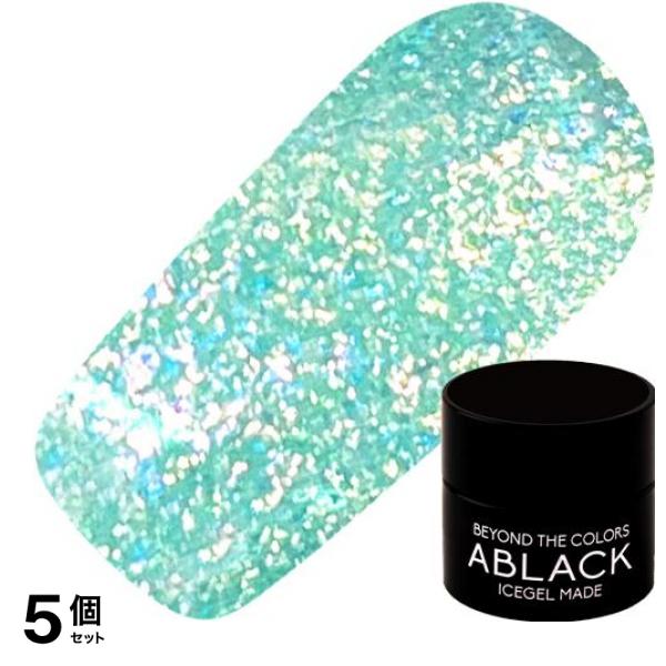 ICEGEL(アイスジェル) A BLACK クラシックネオンファンタジージェル 1244 オーロラライム 3g 5個セット
