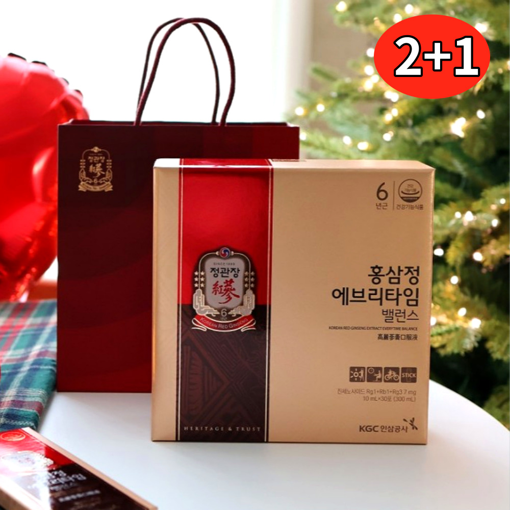 [2+1]紅参亭 エブリタイムバランス(10MLx30入) 3ボックス