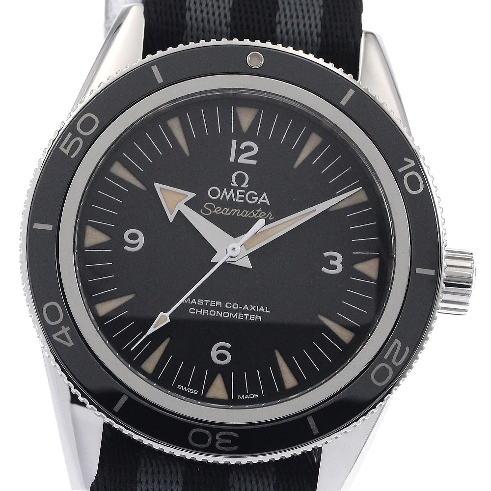 オメガ OMEGA 233.30.41.21.01.001 シーマスター300 マスターコーアクシャル 自動巻き メンズ 良品 内箱・保証書付き_902518【中古】