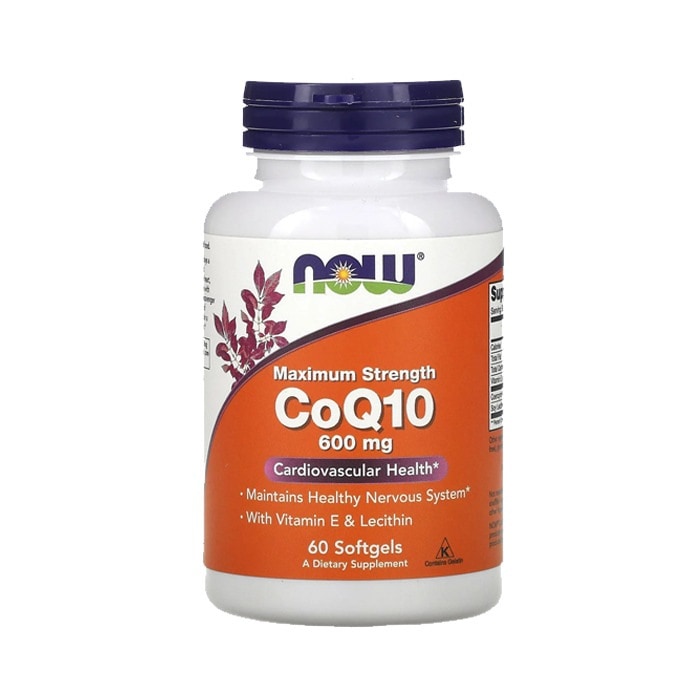 コエンザイム Q 10 600mg 60粒 ソフトジェル ナウフーズ つかれ エネルギー