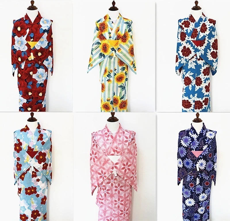 急速出荷の伝統的な着物女性用浴衣伝統的なフォーマルウェア輸入綿麻生地撮影用旅行用 浴衣 レディース 女の子 浴衣 セパレート 浴衣 ワンピー