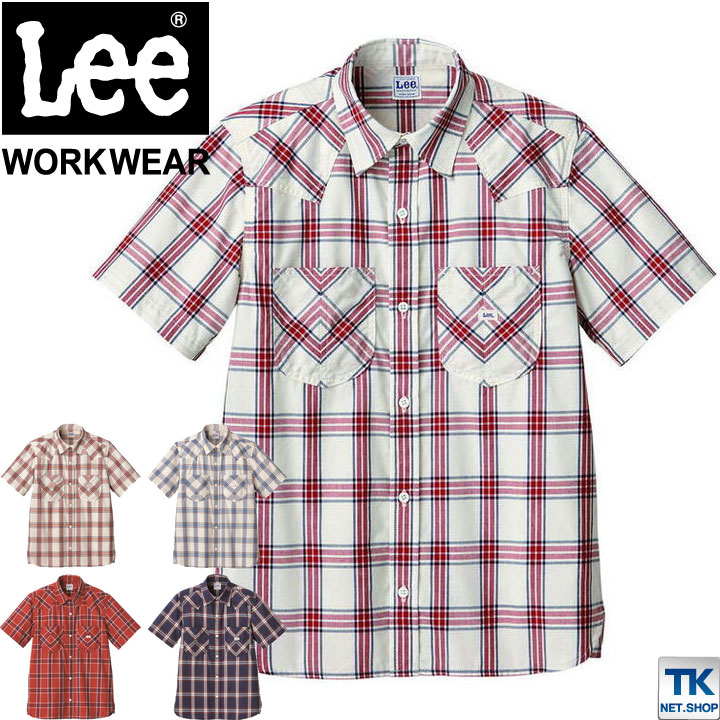 Lee 半袖シャツ レディースウエスタンチェックシャツ WORKWEAR チェックシャツ リー WORK SHIRTS ボンマックス 春夏 /bm-lcs43008