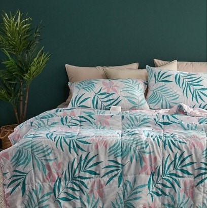 mix&match アスカ 刺し子布団枕セットSS（布団150*200枕カバー50*70） 6,600円