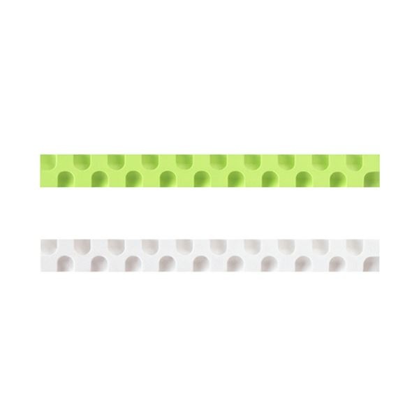 (まとめ)コクヨ 消しゴム カドケシスティックつめ替え用消しゴム(ライトグリーン・ホワイト)ケシ-U600-4 1セット(20本:2本×10パック)(×5セット)