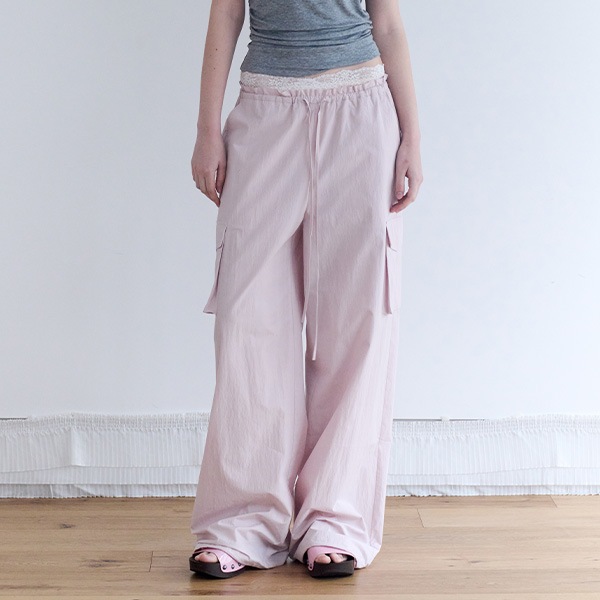 PARACHUTE CARGO PANTS PINK