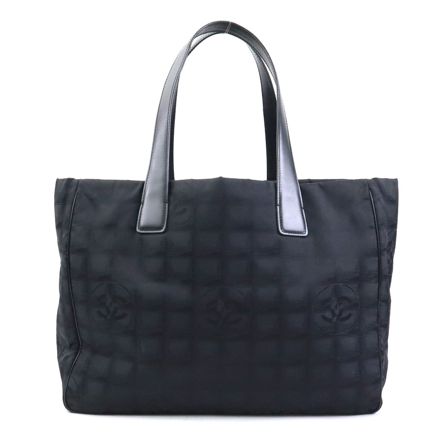 シャネル CHANEL ハンドバッグ ニュートラベルライン ナイロンキャンバス ブラック レディース 56229a