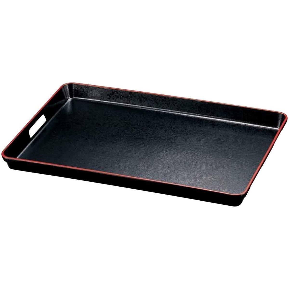 J-kitchens お盆 日本製 高機能 盆 トレー ＦＲＰ 尺8運び 黒天朱ＳＬＣ