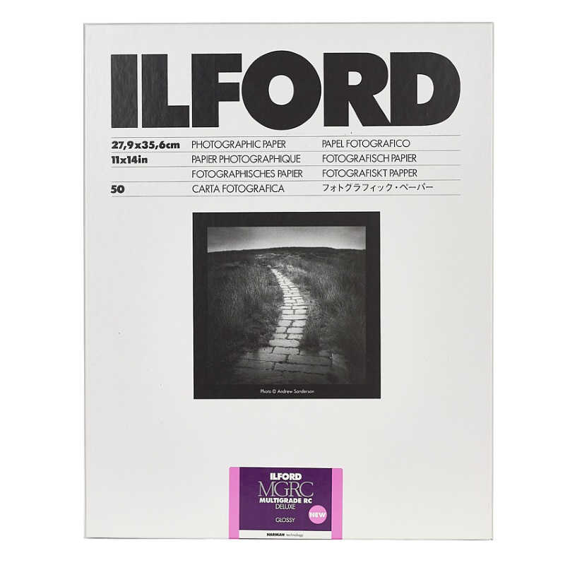 イルフォード　MULTIGRADE RC DELUXE GLOSSY(光沢) 11x14インチ 50枚入　MGRCDL1MG11x1450