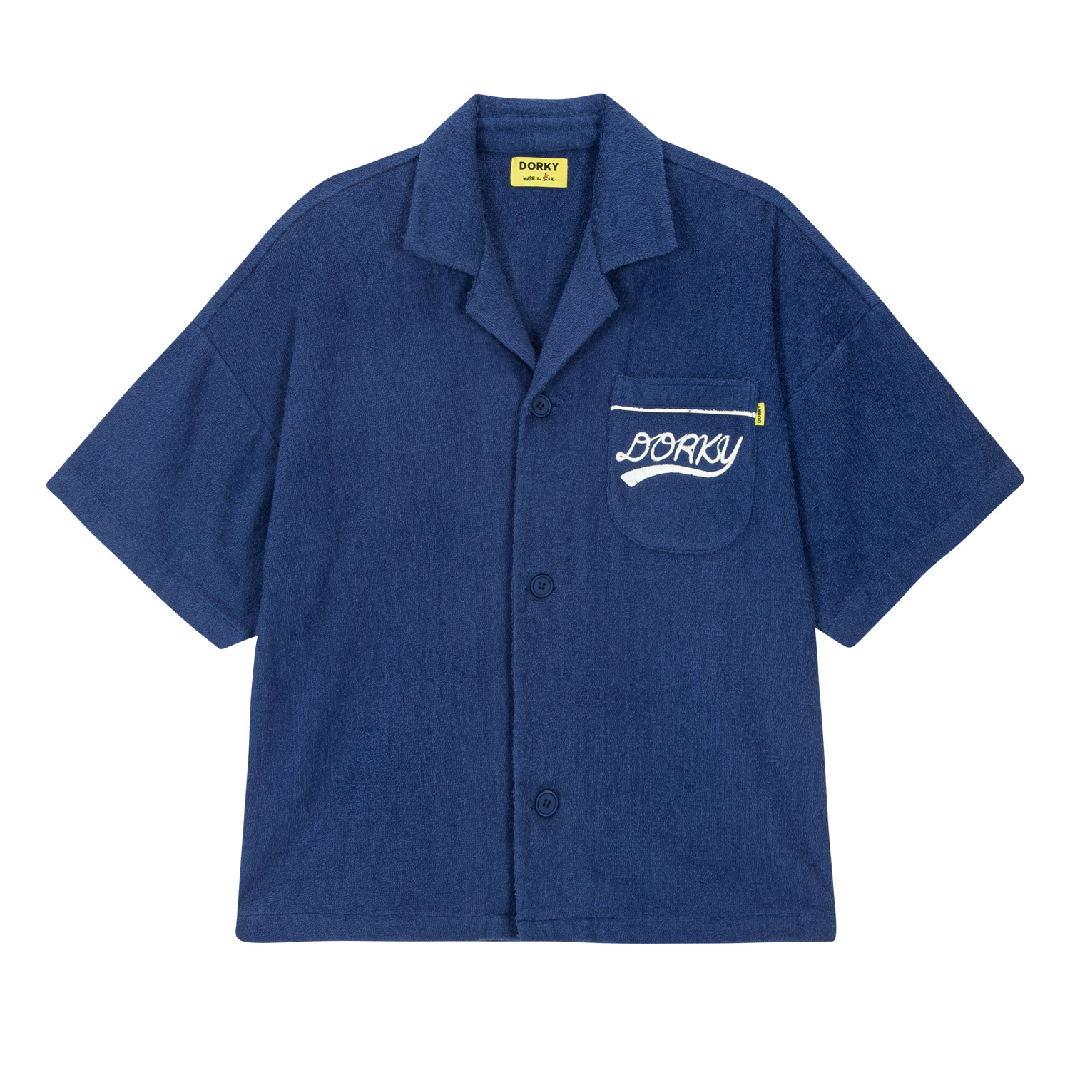 TARRY SET-UP COLLAR SHIRT NAVY