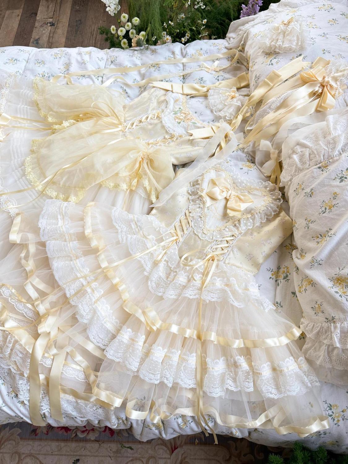 和服コスチュームコスチュームシルクサテンバレエドッグショートロリータロリータサスペンダーワンピースjskバレエ風三段可愛い夏