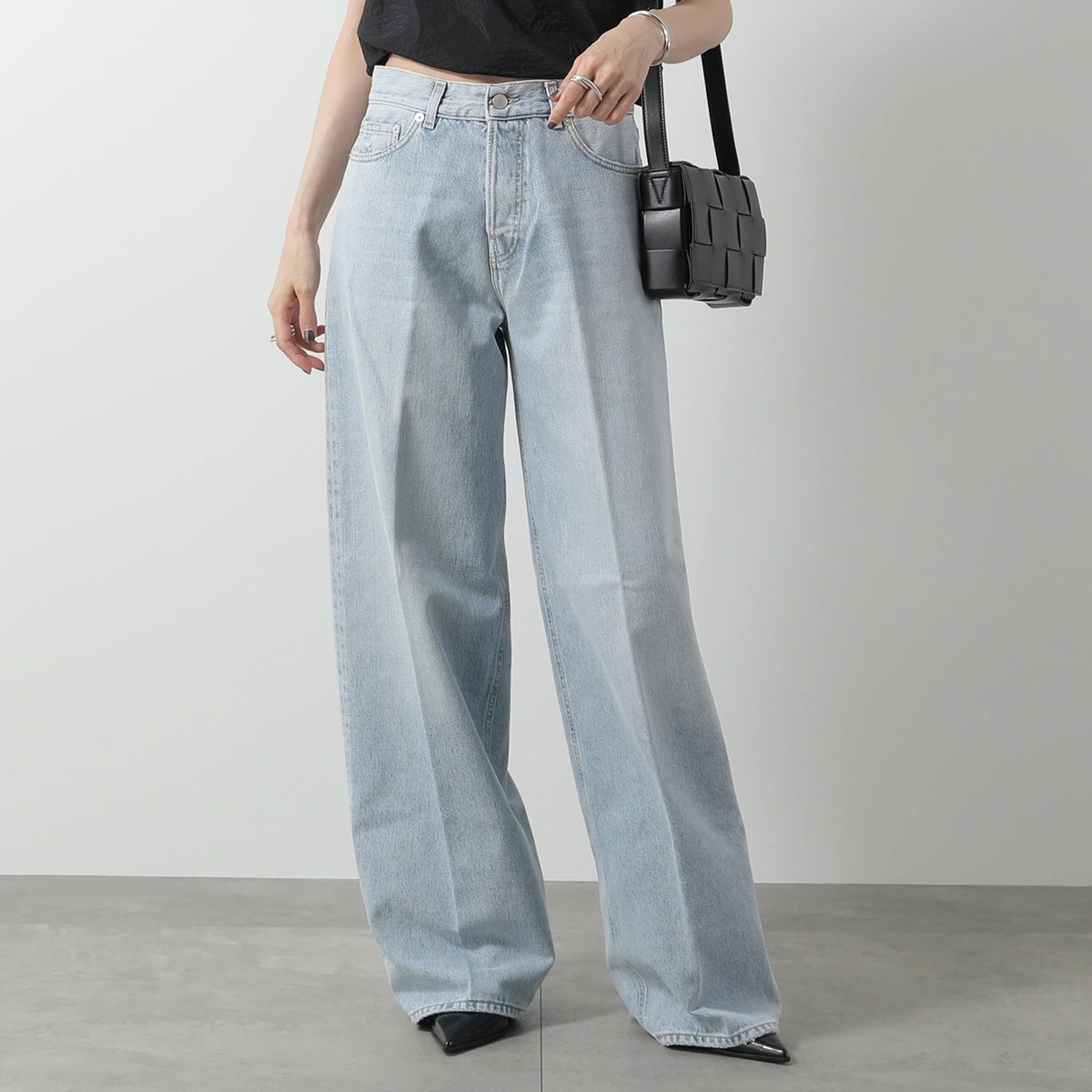 HAIKURE ハイクル ジーンズ BETHANY ベサニー HEW03296DF095 レディース デニムパンツ ワイド ジーパン L0836/STROMBOLI-BLUE 【mega】