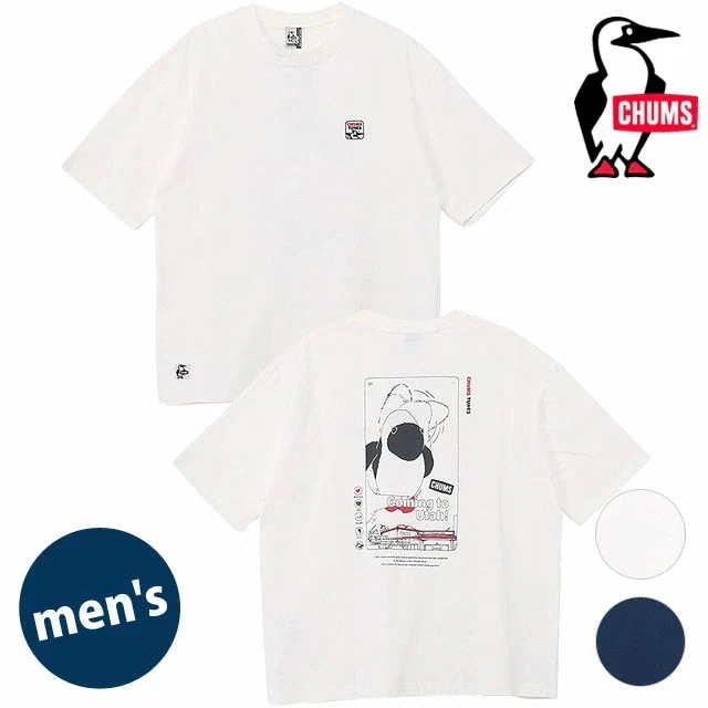 メール便 チャムスチューンズTシャツ [CH01-2784] メンズ トップス 半袖 USAコットン オーバーサイズ 正規取扱店