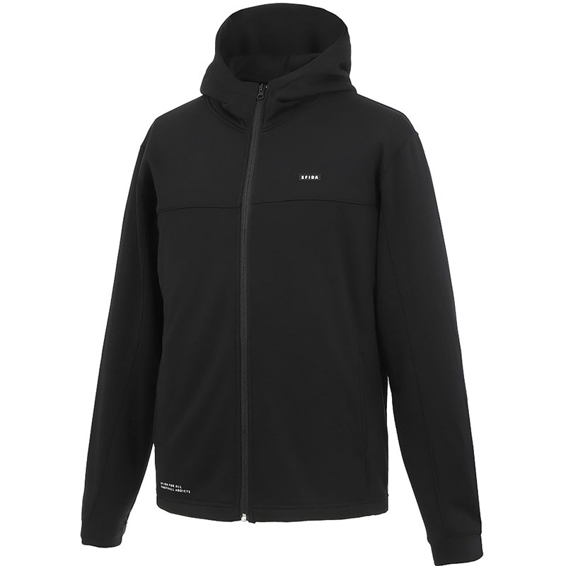 スウェットフルジップパーカー フットサルスウェットパーカー (sa25514-blk)