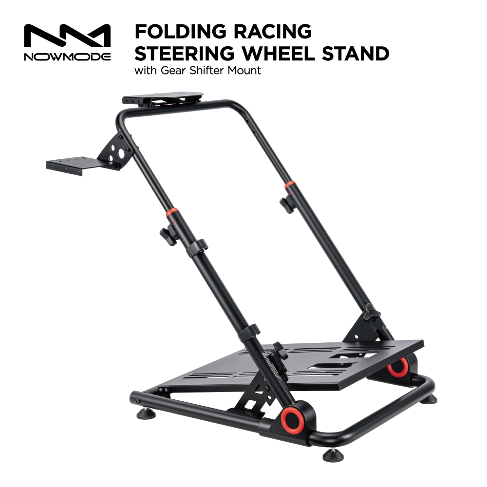NOWMODE Racing Steering Wheel スタンド レーシングホイールスタンド ハンコン ハンドル スタンド ステアリングコントローラー LRS10-BS02-BK