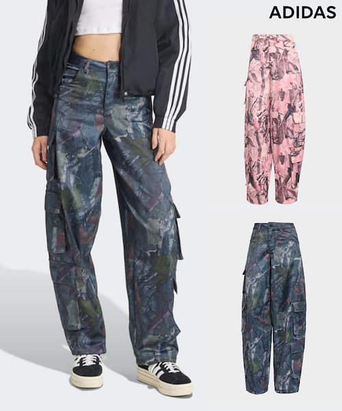 Qoo10 adidas ラインストーン ベルベットパンツ ロング