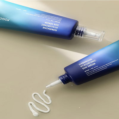 イデベノン ヒアルロニック サンセラム SPF50+ PA++++ 50mLセラムタイプ日焼け止め / 高保湿UVケア 韓国日焼け止め / しっとり日焼け止め / 保湿 さらっと密着日焼け止め