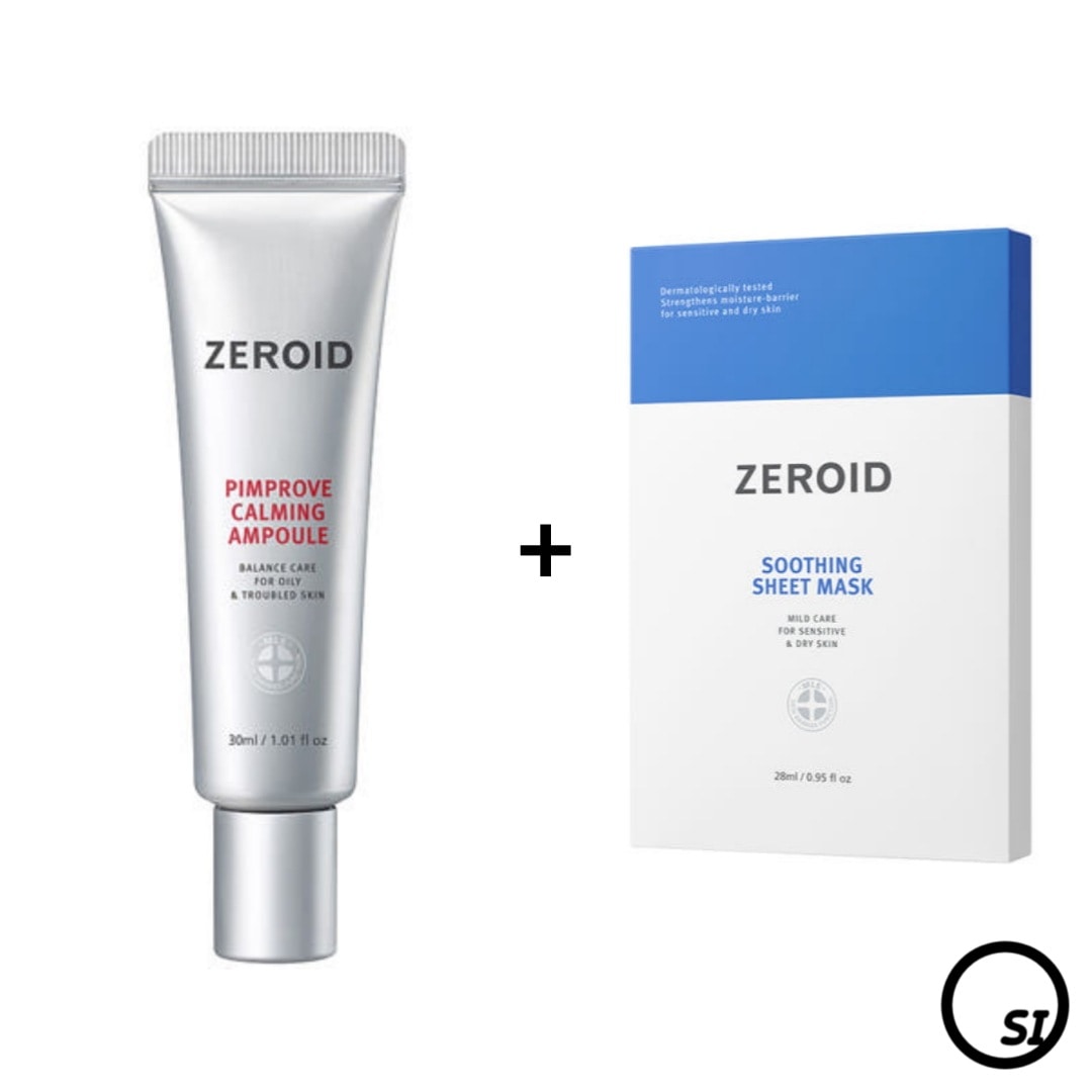 【SET】ピンプローブ カーミング アンプル 30ml + スージングシート マスクパック 5枚