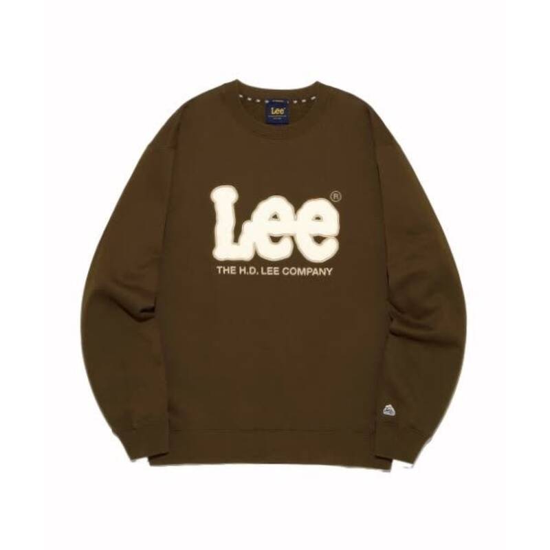 LEE コーデュロイ ビッグツイッチ 起毛スウェットシャツ チョコレート LE2504CR03CL