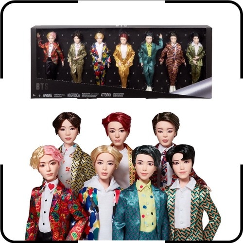 MATTEL BTS公式 ファッションドール 7パック 全メンバー