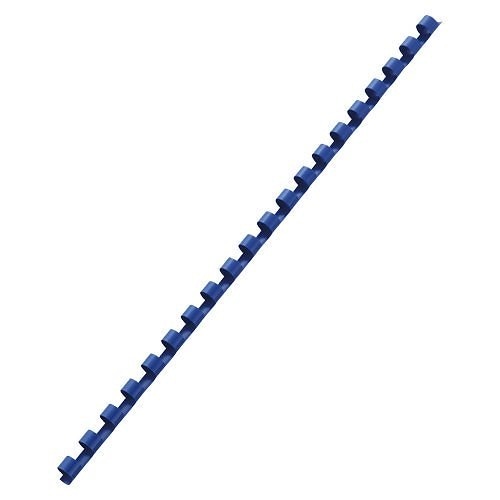 （まとめ買い）アコ/ブランズ GBCドキュバインド プラスチックリング 青 16mm A4 20穴 100本入 PR1620A4Z-BL [x3]