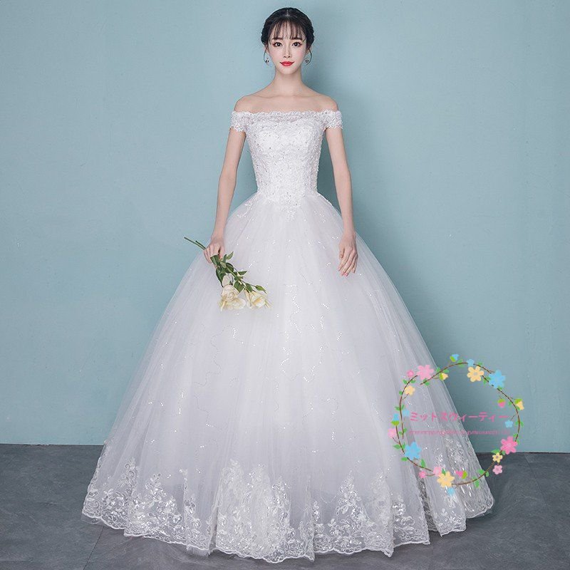 ウエディングドレス マタニティドレス エンパイア レース 結婚式 花嫁 ロングドレス サイズ 調節