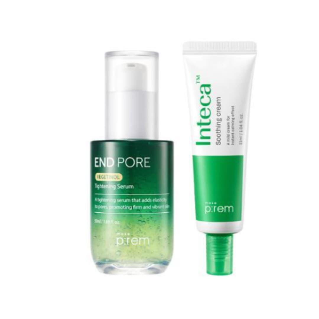 [バクチオール] make prem エンドポアベジチノールタイト二ングセラム 50ml+インテカスージングクリーム　31ml 5,255円