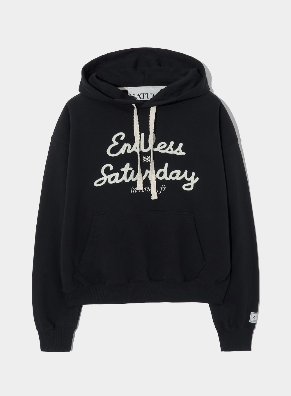 【SATUR】 ENDLESS SATURDAY HOODIE : CLASSIC BLACK