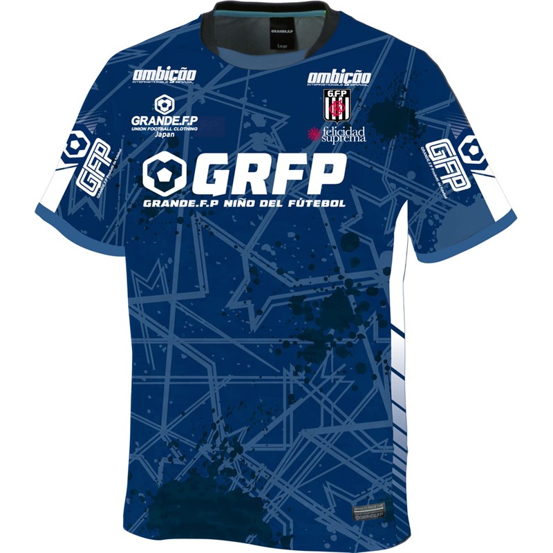 grande(グランデ) クロススプラッシュ.プラシャツ.半袖 フットサルプラクティクスシャツ (gfph23006-87)