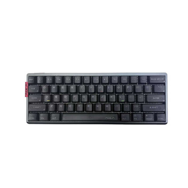 AULA　ゲーミングキーボード CNCアルミボディ デュアル物理モード シングルバックライト プロ仕様 プロチーム監修プリセット Gray(有線)　AG60SG-MG