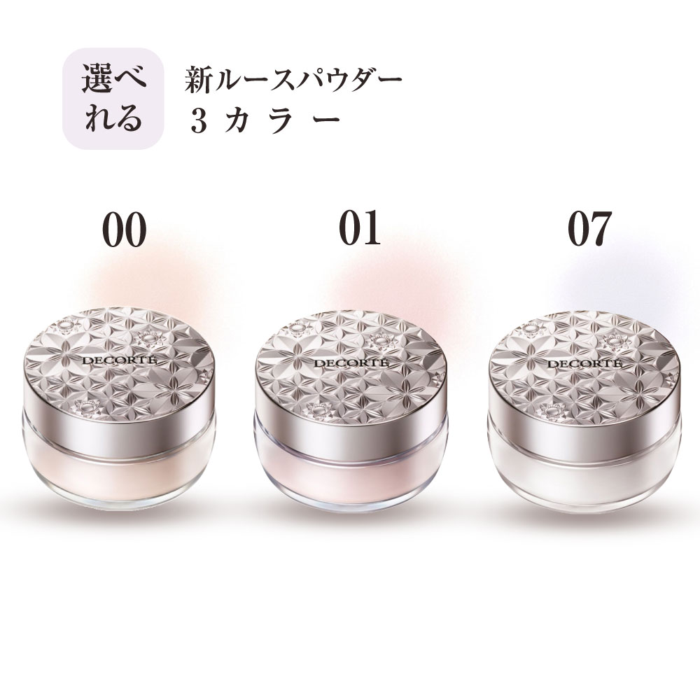 最新リニューアル ルース パウダー 20g 00 01 07 3色選べれる パフ付き なめらかな粉質 保湿感 カバー効果 みずみずしい透明感 みずみずしいツヤ