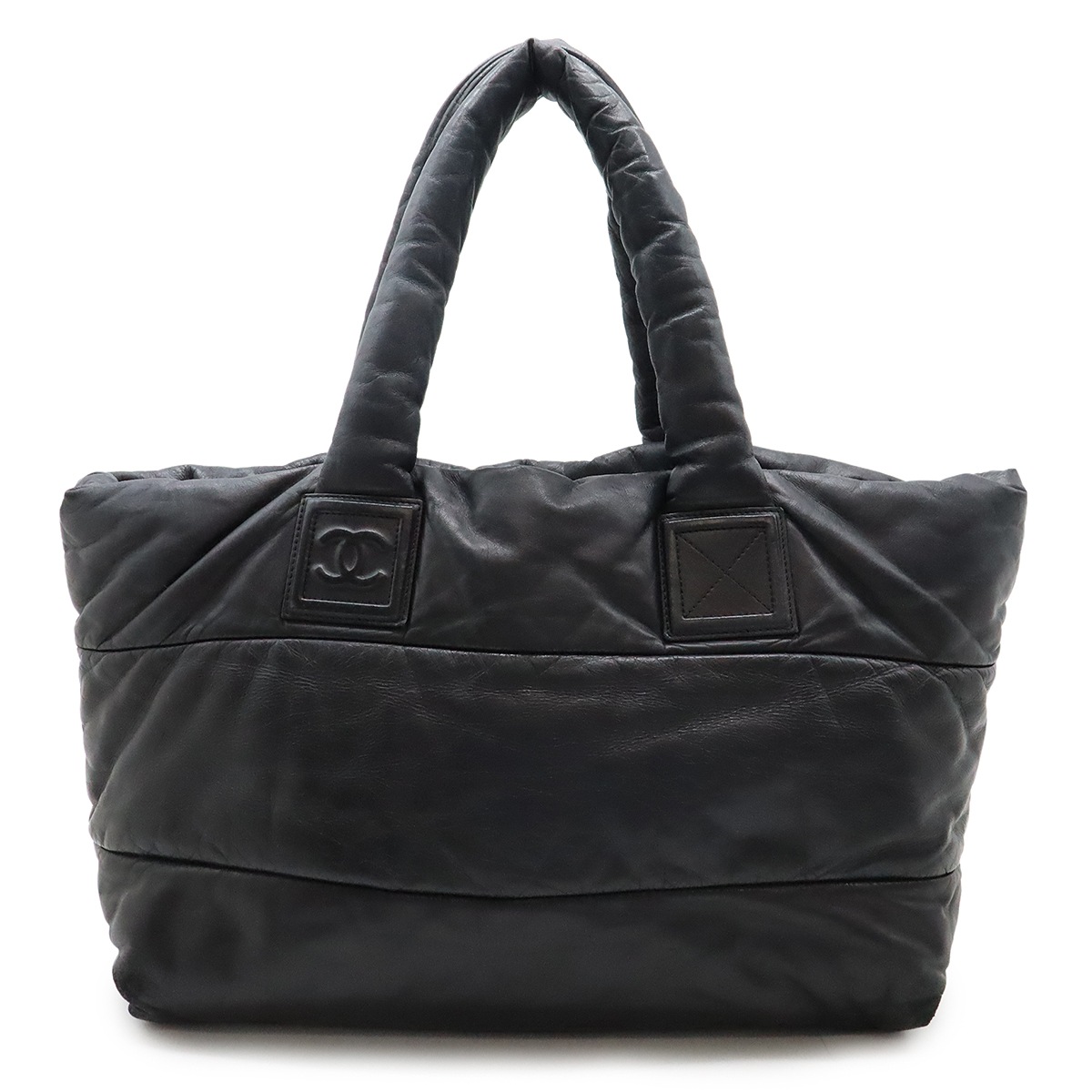 コココクーン トートGM トートバッグ ショルダーバッグ ココマーク ナイロン レザー ブラック 黒 ボルドー A4710