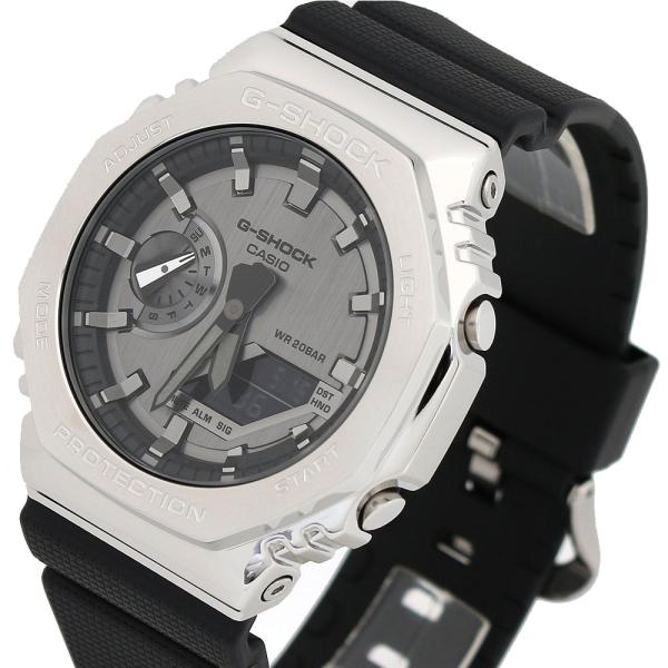 カシオ CASIO G-SHOCK Gショック 腕時計 メンズ レディース GM-2100-1A クォーツ シルバー メタル アナデジ