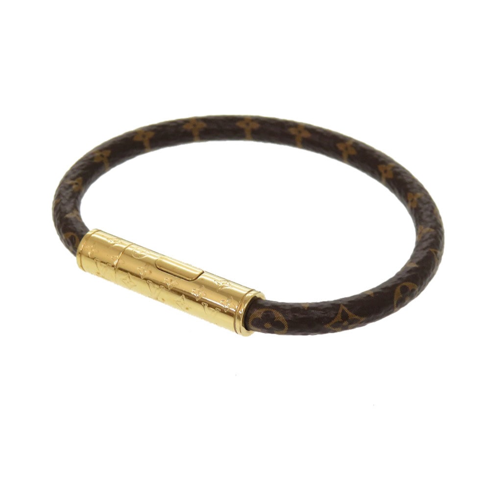 美品 ブラスレ LV コンフィデンシャル モノグラム M6334E ブレスレット モノグラムキャンバス/メタル ブラウン LV 0014【中古】 レディース