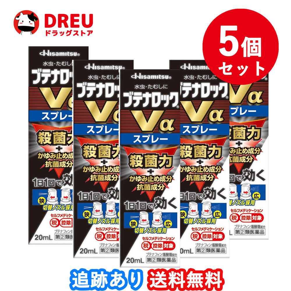 【5個セット送料無料】ブテナロックVαスプレー 20mL 【指定第2類医薬品】セルフメディケーション税制対象商品