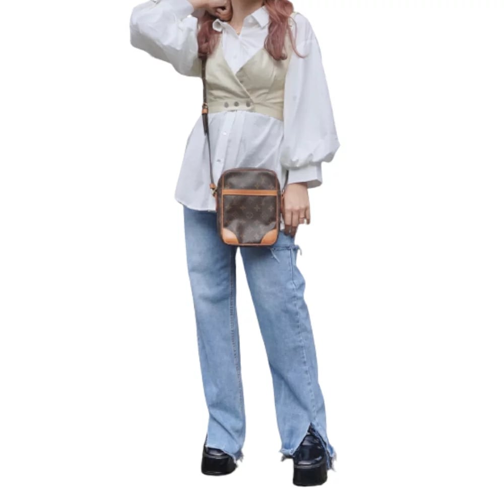 Balloon Sleeve Loose Fit Shirts (white) A.D.G レディース ファッション トップス