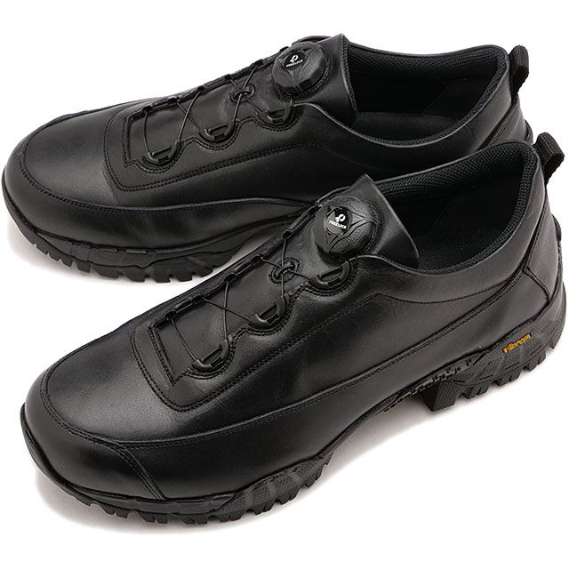 メンズ スニーカー ジャーニー ディスク [] JOURNEY DISC 日本製 防水レザー ビブラムソール FREELOCK BLACK 黒 ブラック系