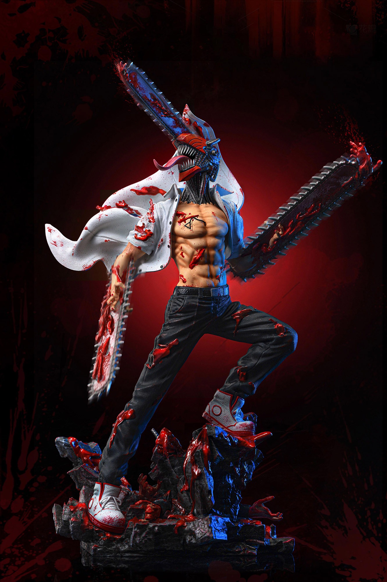 デンジ フィギュア 1/8スケール 塗装済み完成品 ガレージキット D.S 限定販売 スタチュー