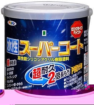 （まとめ買い）ペンキ 水性スーパーコート 水性多用途 チョコレート 0.7L [x3缶セット]