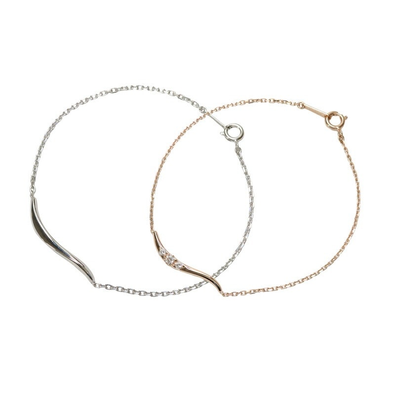 リボン済＆紙袋 ブレスレット 正規品 レディース メンズ ペアブレスレット ペアアクセサリー プレゼント ギフト セット シルバー ゴールド 祝い