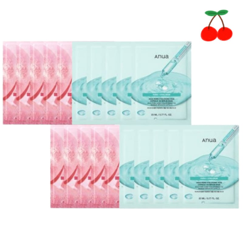 [10+10] 桃 ナイアシンアミド セラムマスク+PDRN ピーディーアールエヌ ヒアルロン酸 カプセル セラムマスク保湿/水分 しっとり/スキンケアフェイスパック 顔パックトーンアップ メラニン