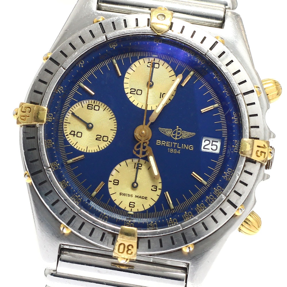訳あり ブライトリング BREITLING B13048 クロノマット クロノグラフ デイト 自動巻き メンズ _945329【中古】