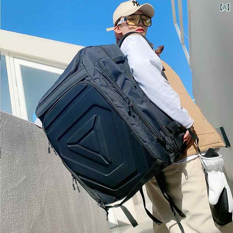 リュック　バッグ　アウトドア XXXsnow スノーボード バック パック ダブル ショルダー スキー シューズ バッグ シングルおよび ボード 防水大容量 乾 湿 分離 コンパートメント
