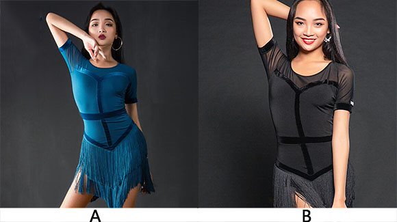 「品質良い ラテンダンス専用」ダンス ドレス 優雅 演出服競技用 ワルツドレス 高級感 エレガント