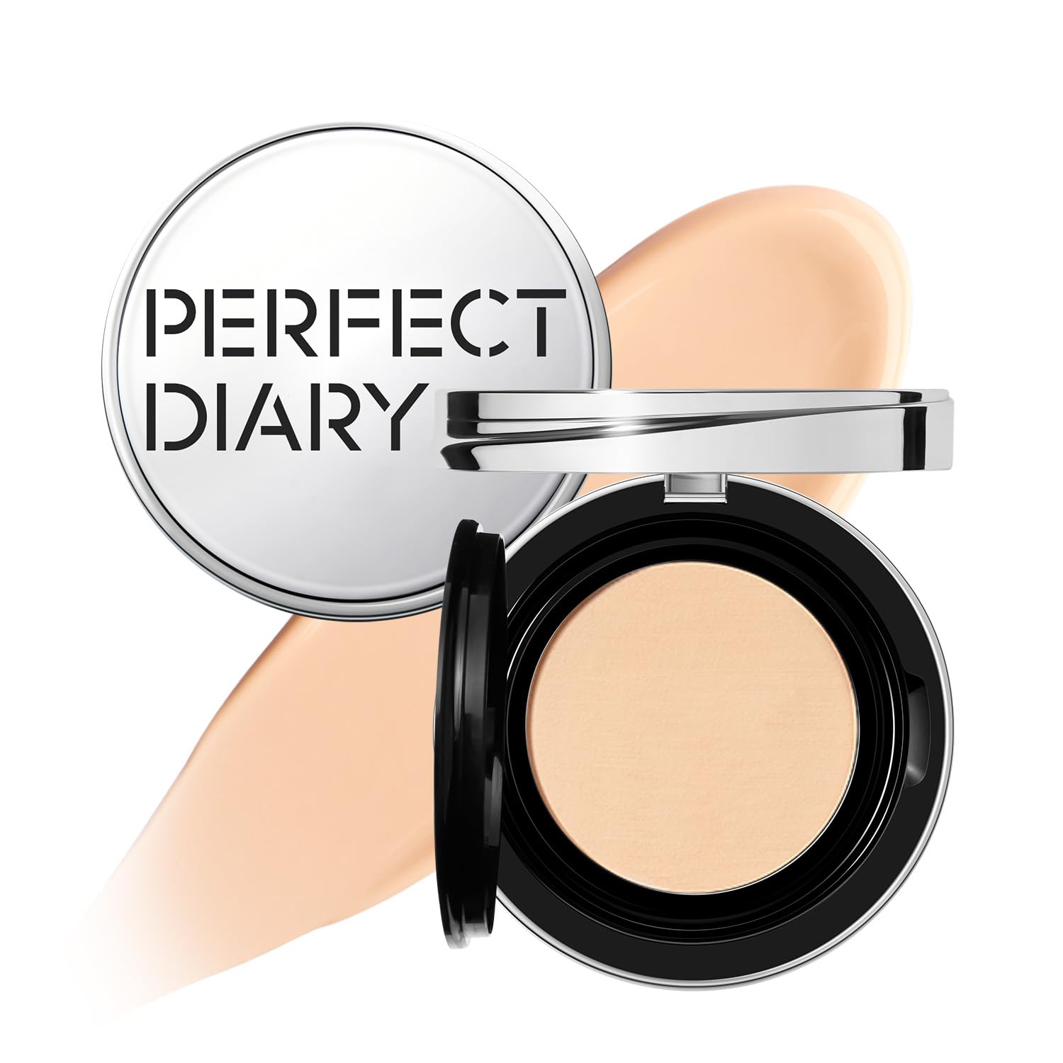 PERFECT DIARY パーフェクトダイアリー エッセンスコンシーリング UV クッションファンデーション陶器肌 ツヤ肌 透明感 うるおい 保湿 日焼け防止 SPF50 PA 12g（ P01）