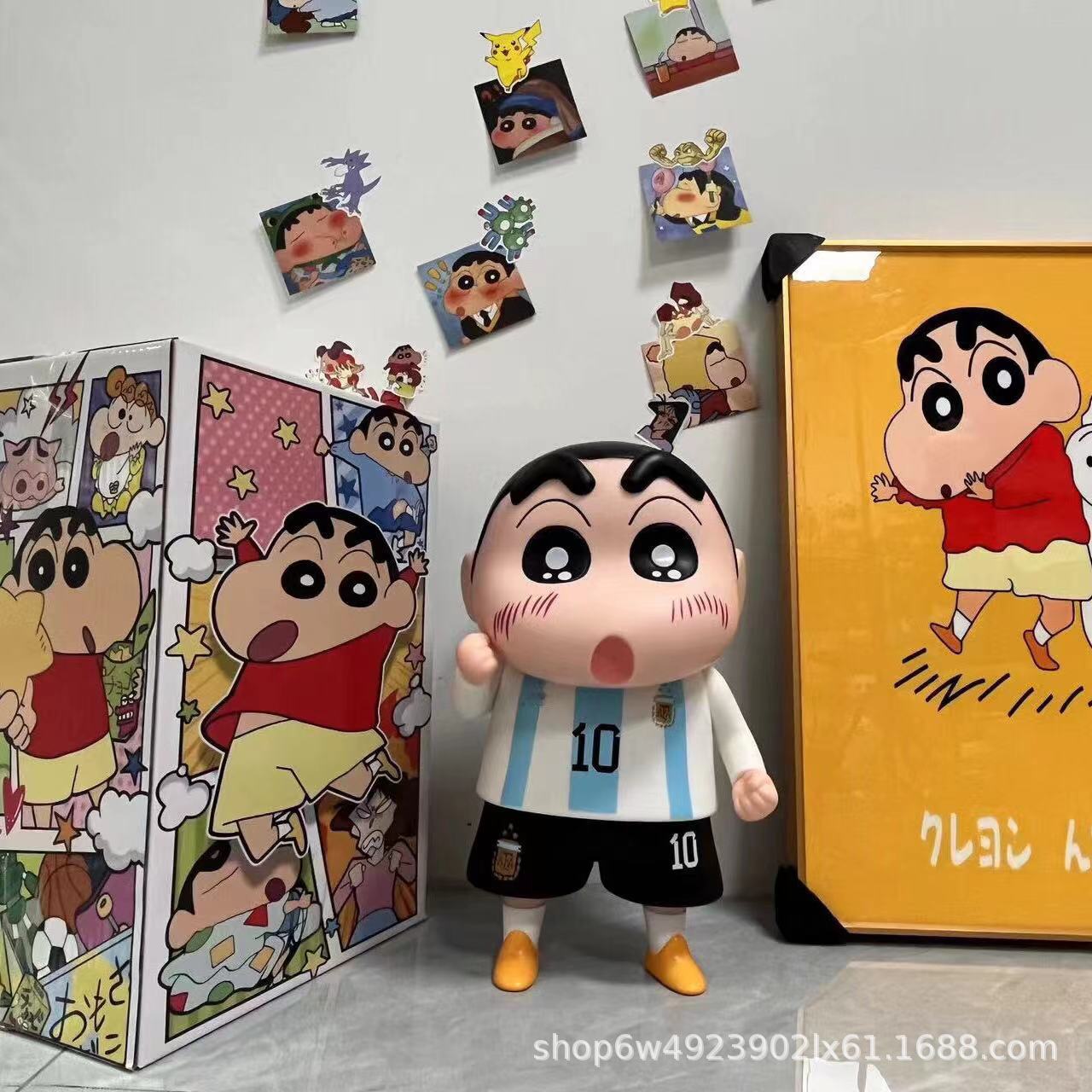 サッカー メッシ クレヨン リトル 初心者 フィギュア 大型装飾品 アニメ 周辺モデル 人形 誕生日 ギフト 在庫あり
