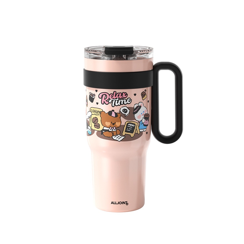 優は巨覇ストロー保温カップ大容量水杯女トン大水筒陶磁器保冷氷覇カップだけである