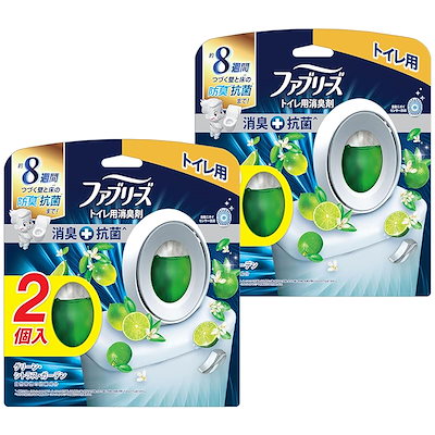 他サイト： ファブリーズ 【まとめ買い】W消臭 トイレ用消臭剤+抗菌 グリーン・シトラス・ガーデン 6.3mL×4個の商品画像