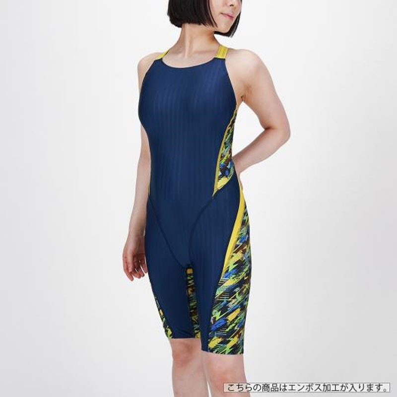 競泳用ハーフスーツ (マスターズバック) ウィメンズ スイム 競泳水着 ニット水着 ストリームエース (N2MGB243)