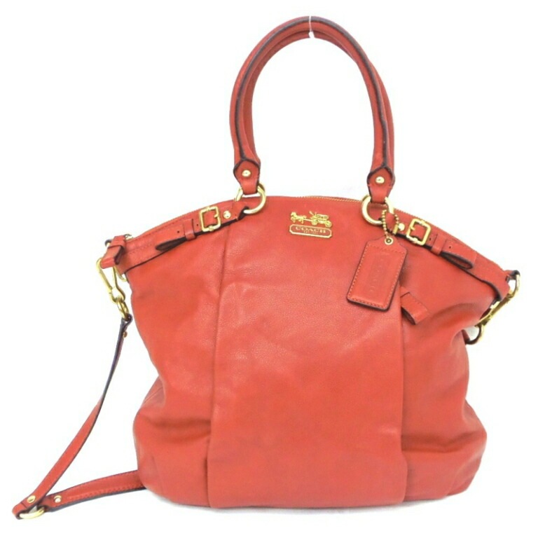 ｺｰﾁ COACH 2WAY 18641 ｵﾚﾝｼﾞ ﾚｻﾞｰ 【中古】(58567)