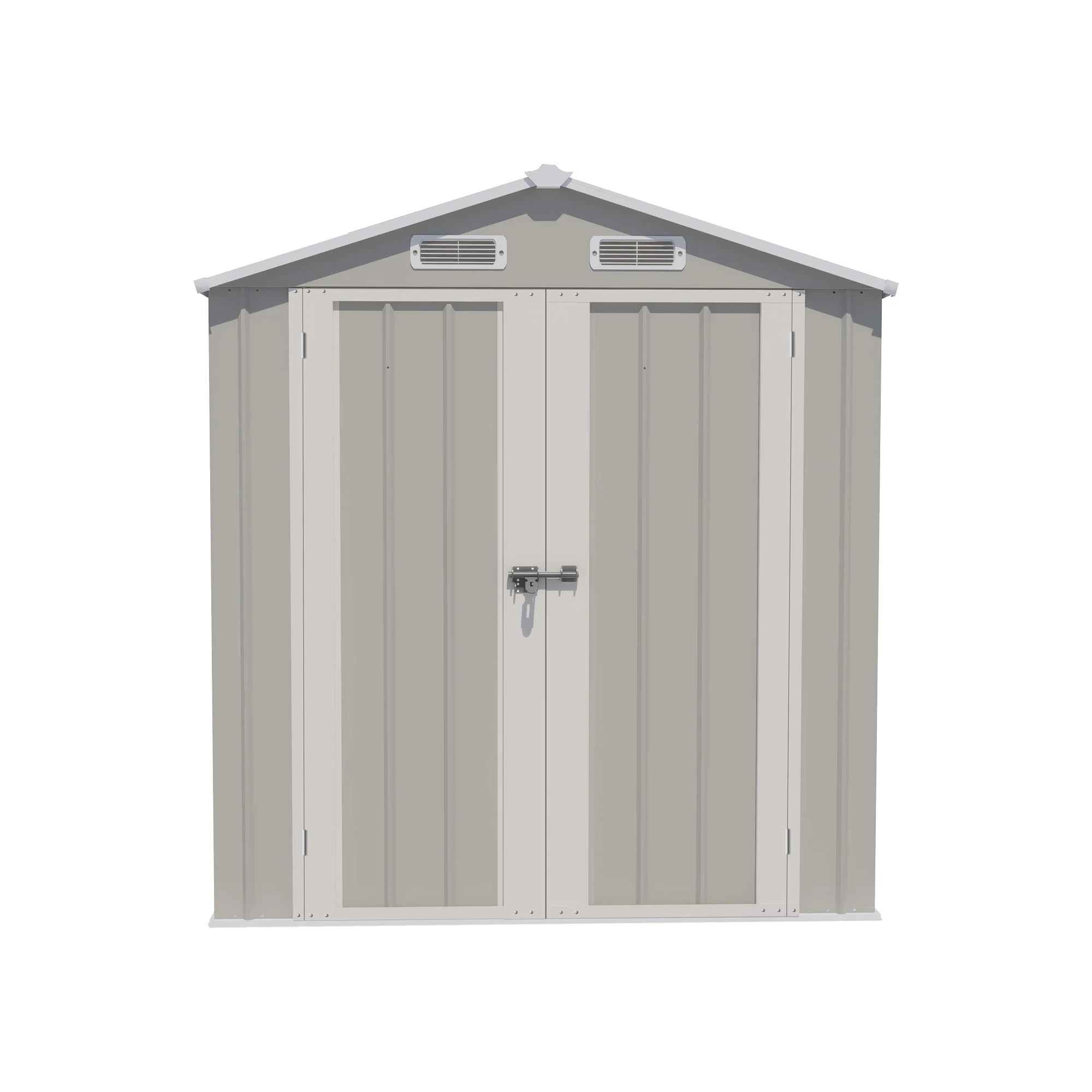 1695【可動棚なし】物置 屋外 スチール 倉庫 床材補強フレーム付き 戸外収納庫 幅173*奥行き107*高193 物置き おしゃれ 大型 収納庫 屋外物置 防さび ベランダ 防水 ドア スチール物